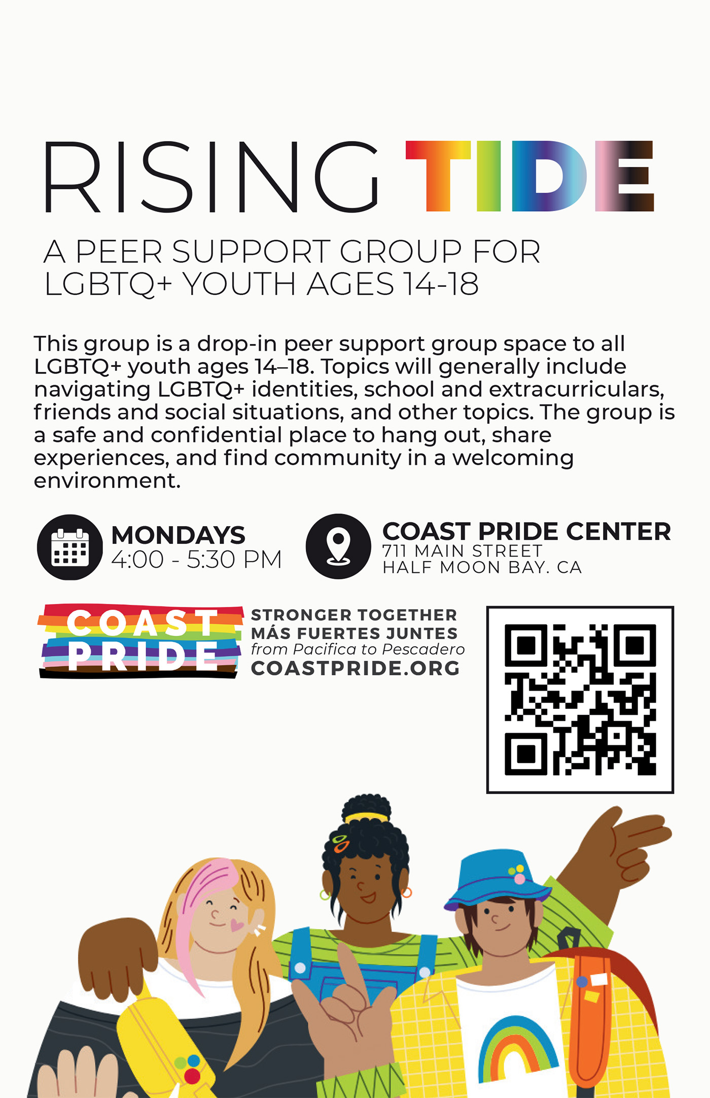 coastpride support groups rising tide