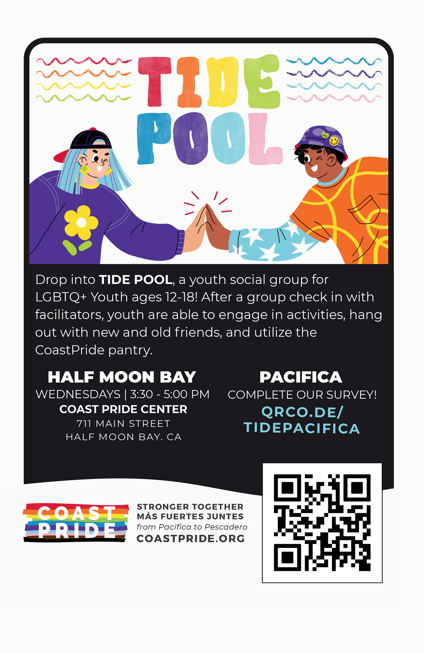 coastpride support groups tide pool